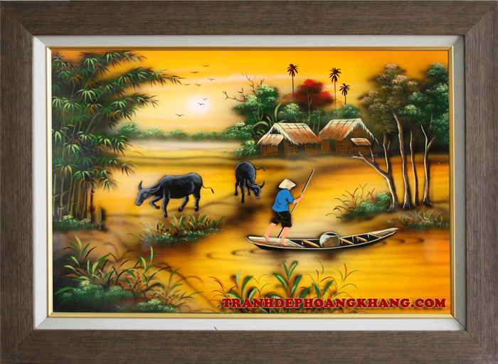 TRANH SƠN MÀI LÀNG QUÊ